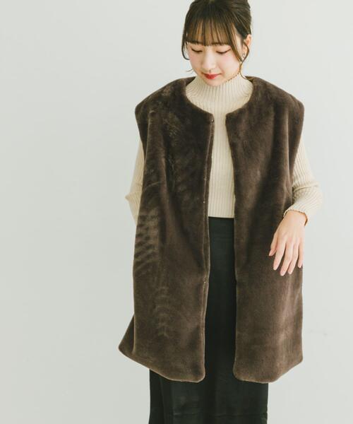 セール】フェイクファージレ（その他アウター）｜ITEMS URBANRESEARCH