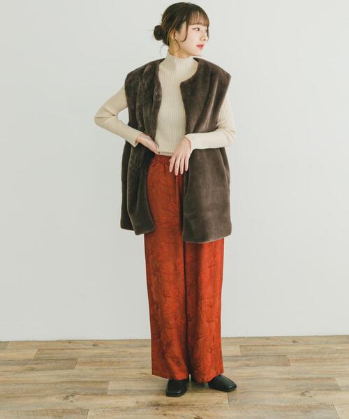 ITEMS URBANRESEARCH(アイテムズ アーバンリサーチ)の「フェイクファージレ(その他アウター・レディース・ブラウン/グレー・FREE)」の15枚目の写真