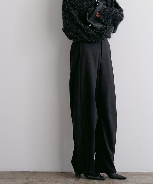 UR'S(ユアーズ)の「起毛ツイルカーブパンツ(その他パンツ・レディース・ブラック/チャコール/キャメル・M)」の6枚目の写真
