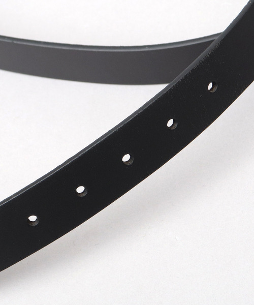 Lee（リー）の「本革 ゴールドスクエアバックル レザーナローベルト 30mm（ベルト・メンズ・ブラック/ダークブラウン/ブラウン・FREE）」の7枚目の写真