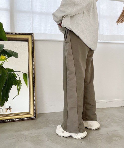 Nana（ナナ）の「バイカラースウェットパンツ（スウェットパンツ・レディース・ブラウン/カーキ・FREE）」の6枚目の写真