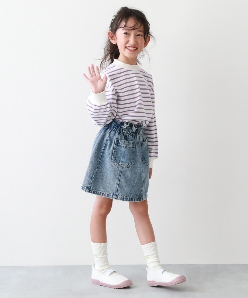 devirock(デビロック)の「手を使わず立ったまま履ける ゆったりフィット 上履き(上靴) インソール2枚付き(スリッポン・キッズ・ミント/ラベンダー/ホワイト/サックスブルー系/ピンク系/ブルーグレー・16.0cm/17.0cm/18.0cm/19.0cm/20.0cm/21.0cm/22.0cm/23.0cm/24.0cm)」の8枚目の写真