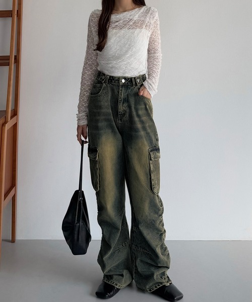 VYNER ARTICLES デニム カラテパンツ H664ced94c44a4d72a3d9e51a2a5a6