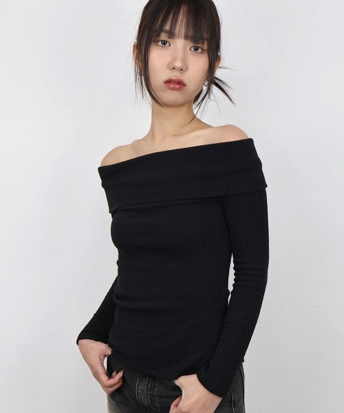 【美品】MARNO オフショルダー ニット 長袖 楽天市場】大人っぽい長袖オフショルニット ニット セーター