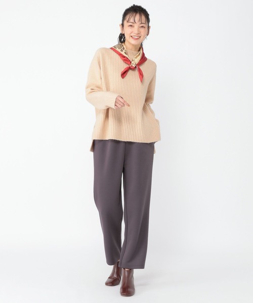 studio CLIP（スタディオクリップ）の「《ウタオ》軽量ボンディングパンツ（スウェットパンツ・レディース・モカ/チャコール・FREE）」の3枚目の写真