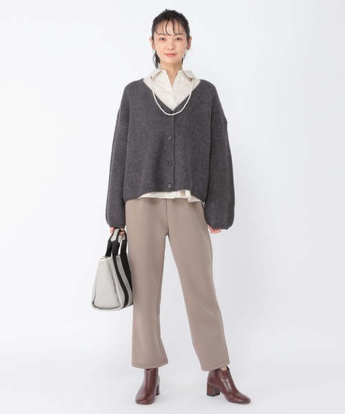 studio CLIP（スタディオクリップ）の「《ウタオ》軽量ボンディングパンツ（スウェットパンツ・レディース・モカ/チャコール・FREE）」の10枚目の写真