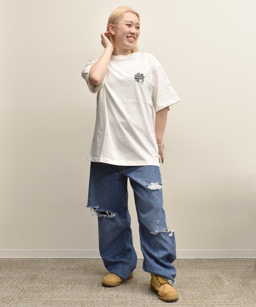 CONVERSE（コンバース）の「CONVERSE/コンバース CV X TOMｼｼｭｳBIGTｼｬﾂ Tシャツ 5287-5811（Tシャツ/カットソー・レディース・ホワイト系その他/ブラック系その他2/ブラック系その他/ホワイト系その他2・M）」の10枚目の写真
