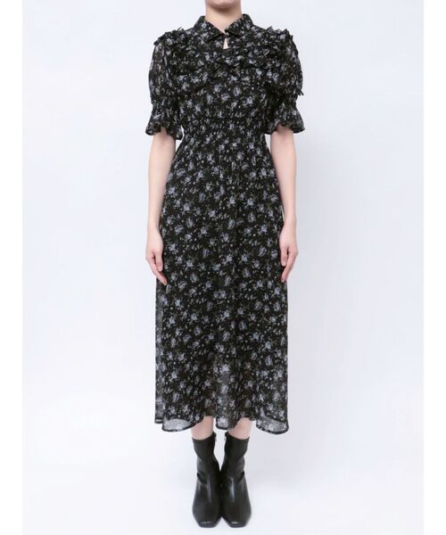 dazzlin 2WAYショルダーフラワーラッフルワンピース 2WAYショルダーフラワーラッフルワンピース（ワンピース