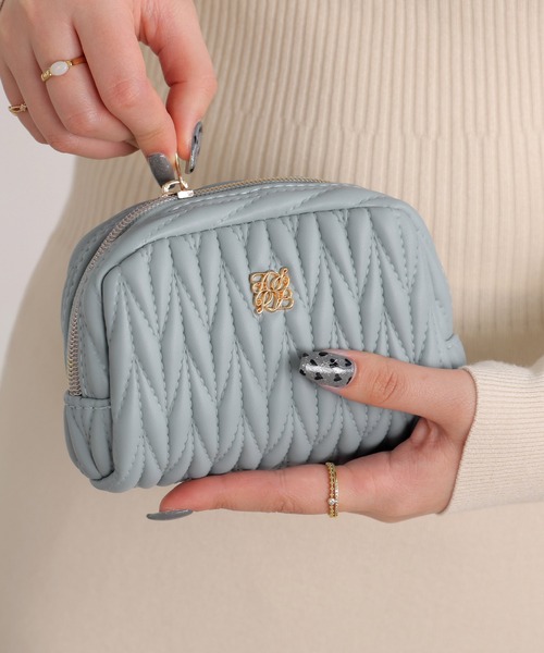 セール】ポーチ メイクポーチ 化粧ポーチ キルト ロージア（ポーチ