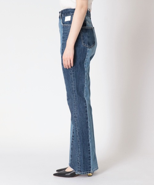 Three Four Time(スリーフォータイム)の「配色デニムパンツ(デニムパンツ・レディース・インディゴブルー・S/M)」の13枚目の写真