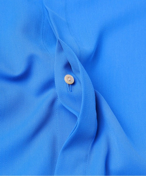 CULLNI(クルニ)の「Dry Karsey Bow Tie Long Sleeve Shirt(シャツ/ブラウス・メンズ・ホワイト/グリーン/ブルー/ブラック/ブルーグレー・0/1/2)」の6枚目の写真