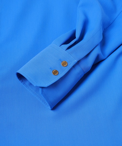 CULLNI(クルニ)の「Dry Karsey Bow Tie Long Sleeve Shirt(シャツ/ブラウス・メンズ・ホワイト/グリーン/ブルー/ブラック/ブルーグレー・0/1/2)」の7枚目の写真