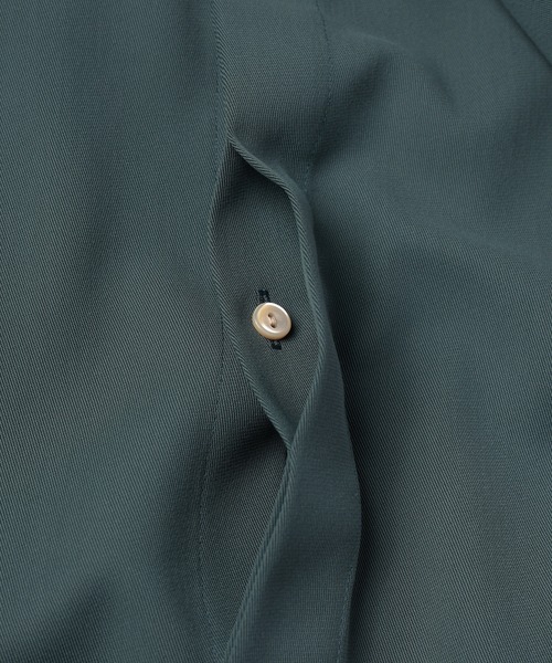 CULLNI(クルニ)の「Dry Karsey Bow Tie Long Sleeve Shirt(シャツ/ブラウス・メンズ・ホワイト/グリーン/ブルー/ブラック/ブルーグレー・0/1/2)」の12枚目の写真