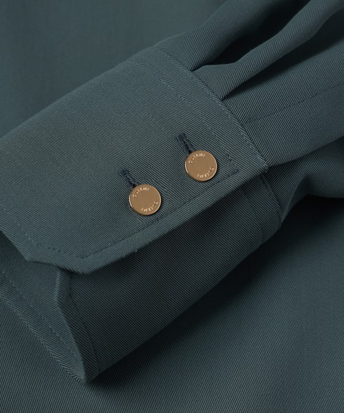 CULLNI(クルニ)の「Dry Karsey Bow Tie Long Sleeve Shirt(シャツ/ブラウス・メンズ・ホワイト/グリーン/ブルー/ブラック/ブルーグレー・0/1/2)」の14枚目の写真