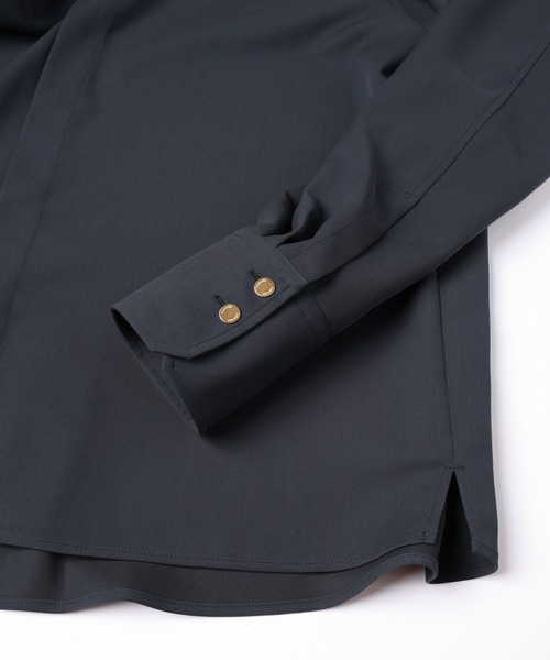 CULLNI(クルニ)の「Dry Karsey Bow Tie Long Sleeve Shirt(シャツ/ブラウス・メンズ・ホワイト/グリーン/ブルー/ブラック/ブルーグレー・0/1/2)」の20枚目の写真