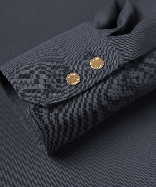 CULLNI(クルニ)の「Dry Karsey Bow Tie Long Sleeve Shirt(シャツ/ブラウス・メンズ・ホワイト/グリーン/ブルー/ブラック/ブルーグレー・0/1/2)」の21枚目の写真