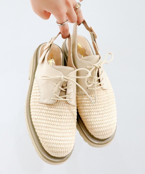 あしながおじさん（アシナガオジサン）の「軽量｜バックスリングシューズ　7410019（その他シューズ・レディース・アイボリー/ブラック・23.5cm/23cm/24.5cm/24cm/22.5cm）」の16枚目の写真