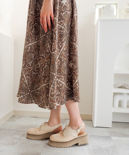 あしながおじさん（アシナガオジサン）の「軽量｜バックスリングシューズ　7410019（その他シューズ・レディース・アイボリー/ブラック・23.5cm/23cm/24.5cm/24cm/22.5cm）」の14枚目の写真