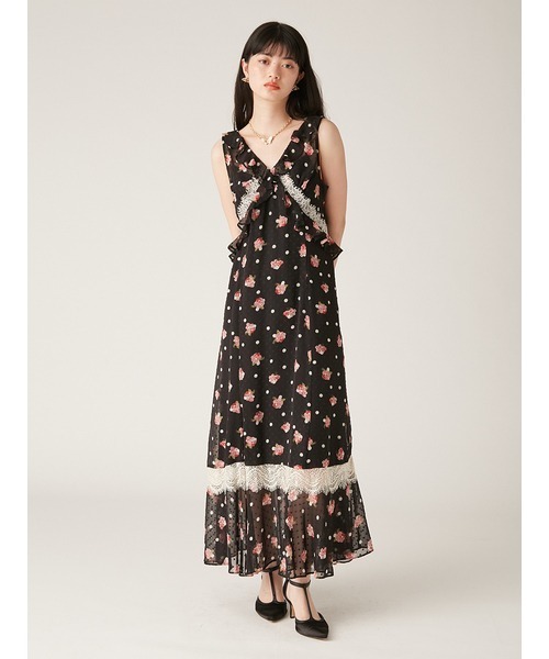 LILY BROWN × ANNA SUI】バリエ柄ワンピース（ワンピース