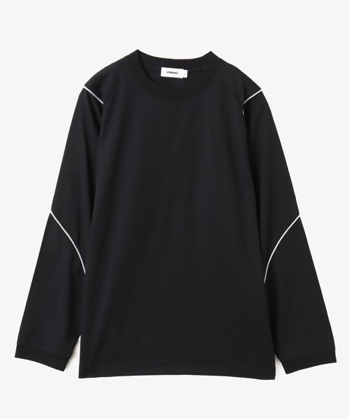atmos(アトモス)の「atmos Piping LS T-shirt / アトモス パイピング LS Tシャツ(Tシャツ/カットソー・メンズ・ブラック/ホワイト・M/XL/L)」の1枚目の写真