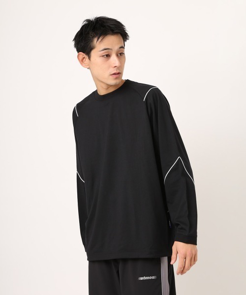 atmos(アトモス)の「atmos Piping LS T-shirt / アトモス パイピング LS Tシャツ(Tシャツ/カットソー・メンズ・ブラック/ホワイト・M/XL/L)」の3枚目の写真