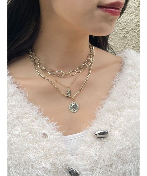 EVRIS（エヴリス）の「3連チェーンネックレス（ネックレス・レディース・シルバー/ゴールド・FREE）」の11枚目の写真