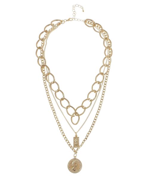 EVRIS（エヴリス）の「3連チェーンネックレス（ネックレス・レディース・シルバー/ゴールド・FREE）」の6枚目の写真