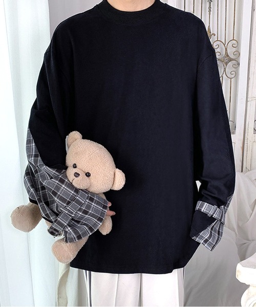 JOHNNY WOLF(ジョニーウルフ)の「ECKHART オーバーサイズ ボンテージ スリット プルオーバー(Tシャツ/カットソー・メンズ・ブラック/ホワイト・M/L)」の3枚目の写真