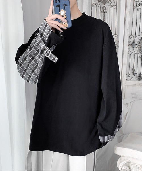 JOHNNY WOLF(ジョニーウルフ)の「ECKHART オーバーサイズ ボンテージ スリット プルオーバー(Tシャツ/カットソー・メンズ・ブラック/ホワイト・M/L)」の4枚目の写真