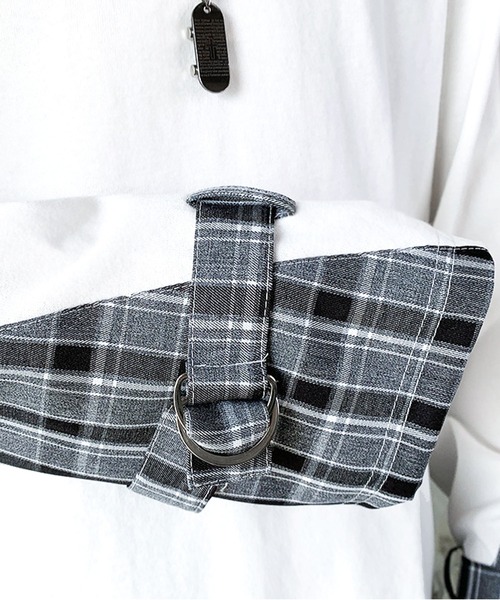 JOHNNY WOLF(ジョニーウルフ)の「ECKHART オーバーサイズ ボンテージ スリット プルオーバー(Tシャツ/カットソー・メンズ・ブラック/ホワイト・M/L)」の13枚目の写真