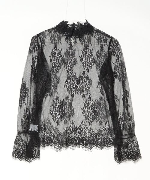 gossip!ロサンゼルス(ゴシップロサンゼルス)の「YUGA ハーフタートルネック メッシュベルスリーブトップス(シャツ/ブラウス・レディース・オフホワイト/ブラック/ホワイト・FREE)」の15枚目の写真