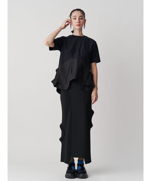 UN3D.（アンスリード）の「ASYMMETRY SHEER SOCKS / アシンメトリーシアーソックス（ソックス/靴下・レディース・ターコイズブルー/ブルー・FREE）」の7枚目の写真