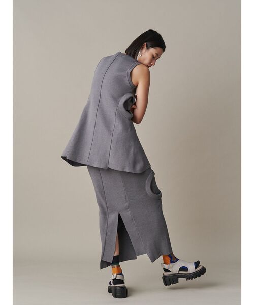 UN3D.（アンスリード）の「ASYMMETRY SHEER SOCKS / アシンメトリーシアーソックス（ソックス/靴下・レディース・ターコイズブルー/ブルー・FREE）」の14枚目の写真