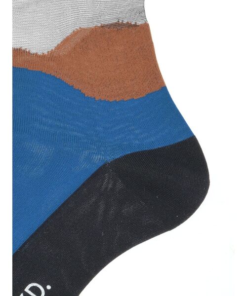 UN3D.（アンスリード）の「ASYMMETRY SHEER SOCKS / アシンメトリーシアーソックス（ソックス/靴下・レディース・ターコイズブルー/ブルー・FREE）」の18枚目の写真