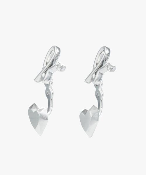期間限定値下げ！　アニエスベー　ハート型ピアス　シルバー ハート シルバー（銀色）系 Agnes b(アニエスベー) ピアス