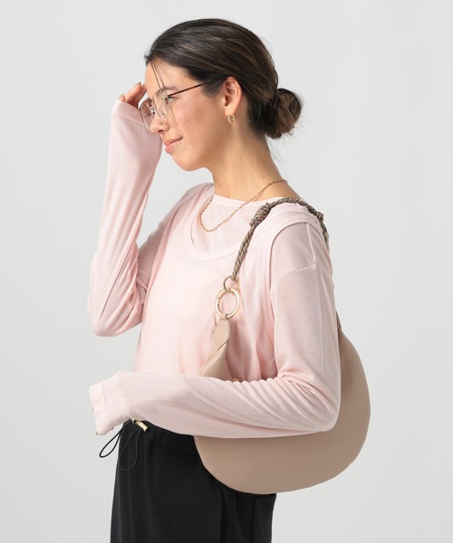 LE VERNIS（ル・ベルニ）の「【LE VERNIS(ル・ベルニ)】ParaMoonbag（ハンドバッグ・レディース・ブラック/アイボリー・FREE）」の4枚目の写真