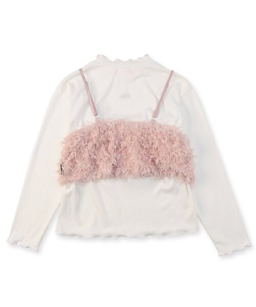 algy（アルジー）の「テープヤーンビスチェ&リブロンTセット（Tシャツ/カットソー・キッズ・ピンク/サックスブルー/オフホワイト・X-SMALL/MEDIUM/XX-SMALL/SMALL）」の11枚目の写真