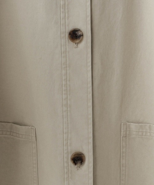 RAGEBLUE（レイジブルー）の「襟レザー/ヴィンテージライクBIGカバーオール（ブルゾン・レディース・スミクロ/オフホワイト・FREE）」の22枚目の写真