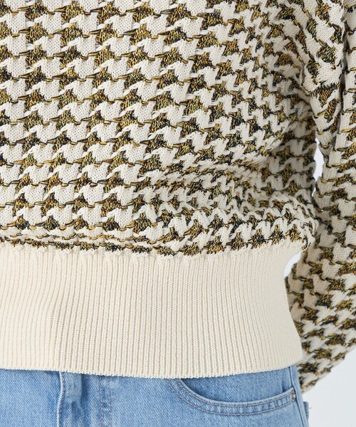 MARK & LONA ハウンドトゥースセーター 38 MARK&LONA（マークアンドロナ） ニット セーター Ever Dogtooth Shorty