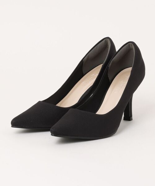 DULCIS REGALO(ドルキス レガロ)の「DulcisRegalo(ドルキスレガロ)8.5cmヒール美脚足長効果ポインテッドトゥパンプス(パンプス・レディース・ゴールド系その他/シルバー系その他/ホワイト系その他/ブラック/ブラック系その他・S/M/L/LL)」の1枚目の写真