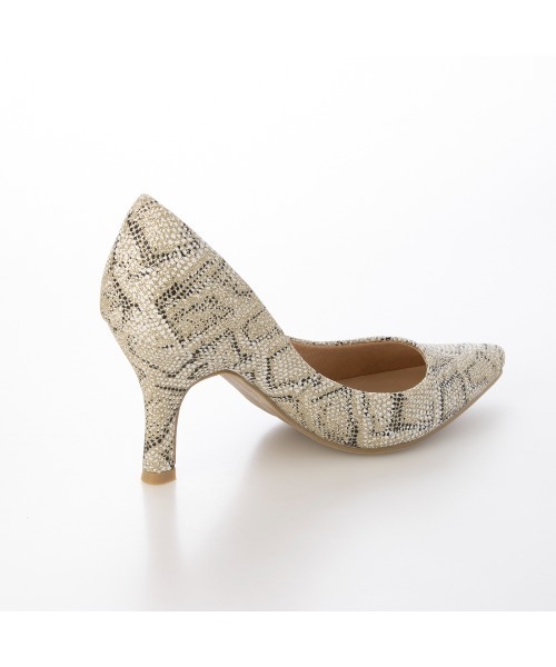 DULCIS REGALO(ドルキス レガロ)の「DulcisRegalo(ドルキスレガロ)8.5cmヒール美脚足長効果ポインテッドトゥパンプス(パンプス・レディース・ゴールド系その他/シルバー系その他/ホワイト系その他/ブラック/ブラック系その他・S/M/L/LL)」の21枚目の写真