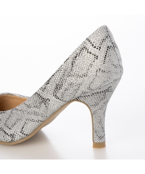 DULCIS REGALO(ドルキス レガロ)の「DulcisRegalo(ドルキスレガロ)8.5cmヒール美脚足長効果ポインテッドトゥパンプス(パンプス・レディース・ゴールド系その他/シルバー系その他/ホワイト系その他/ブラック/ブラック系その他・S/M/L/LL)」の10枚目の写真