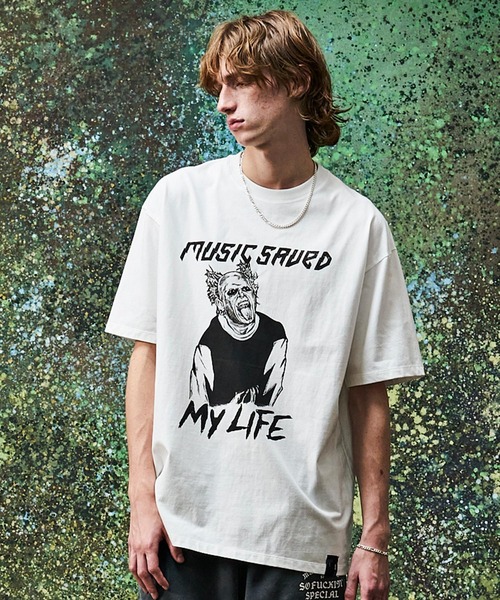 MSML(エムエスエムエル)の「FIRESTARTER T SHIRT(Tシャツ/カットソー・メンズ・ホワイト・XL/L/M/S)」の4枚目の写真