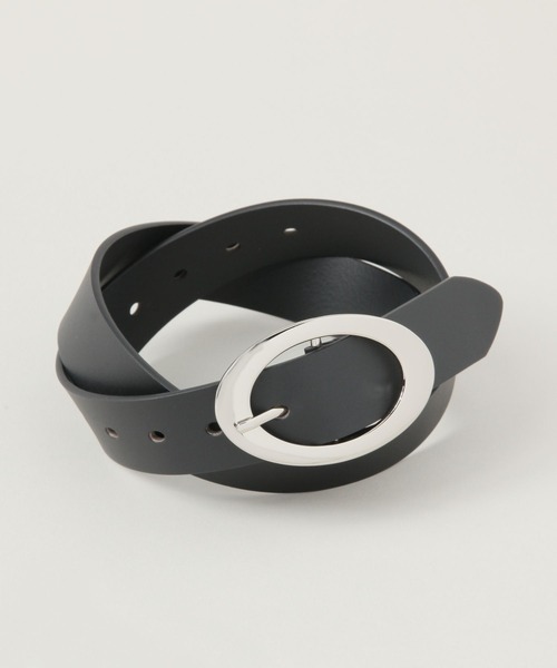 RAGEBLUE(レイジブルー)の「オーバルバックル/フェイクレザーベルト(ベルト・メンズ・ブラック・FREE)」の4枚目の写真