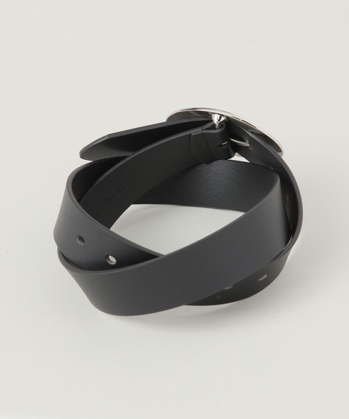 RAGEBLUE(レイジブルー)の「オーバルバックル/フェイクレザーベルト(ベルト・メンズ・ブラック・FREE)」の5枚目の写真