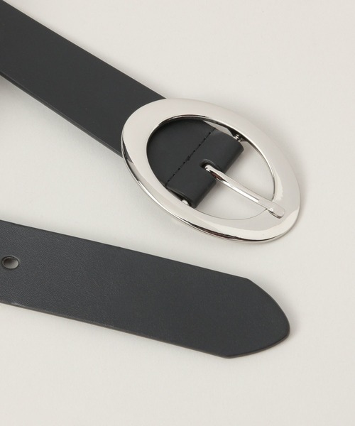 RAGEBLUE(レイジブルー)の「オーバルバックル/フェイクレザーベルト(ベルト・メンズ・ブラック・FREE)」の6枚目の写真