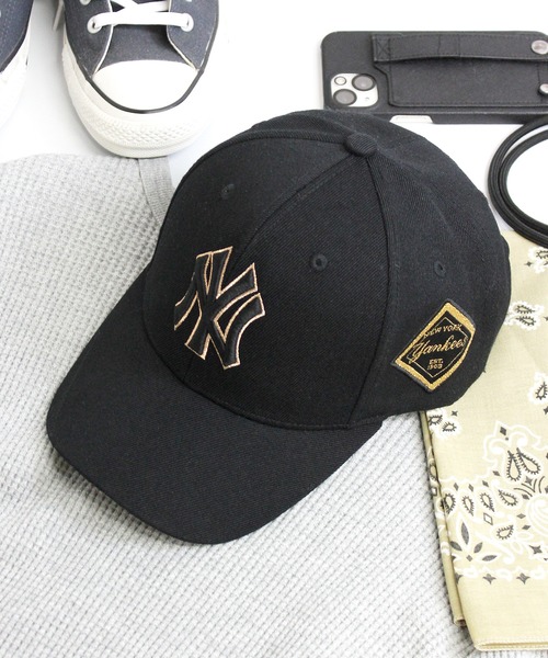 MLB Korea（エムエルビーコリア）の「【MLB】日本未発売モデル MLB Korea エムエルビーコリア ダイヤモンド刺繍ロゴパッチボールキャップ メジャーリーグ べースボール 850185111（キャップ・レディース・ブラック×ホワイト/ベージュ/ホワイト×ピンク/ブルー/グレー/ブラック×ピンク/ブラック系その他/ブラック×ゴールド・FREE）」の13枚目の写真