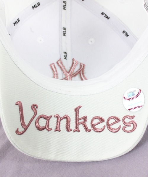 MLB Korea（エムエルビーコリア）の「【MLB】日本未発売モデル MLB Korea エムエルビーコリア ダイヤモンド刺繍ロゴパッチボールキャップ メジャーリーグ べースボール 850185111（キャップ・レディース・ブラック×ホワイト/ベージュ/ホワイト×ピンク/ブルー/グレー/ブラック×ピンク/ブラック系その他/ブラック×ゴールド・FREE）」の9枚目の写真