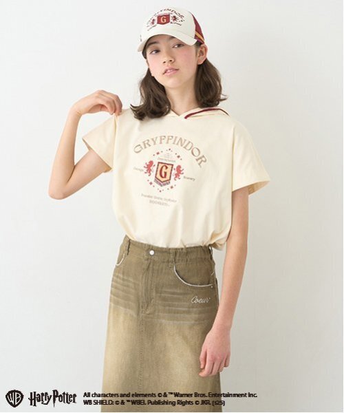 pom ponette junior（ポンポネットジュニア）の「【Harry Potter】2WAYパーカ（Tシャツ/カットソー・キッズ・イエロー/ライトグリーン/オフホワイト/ブルーグレー・L/LL/M/S）」の7枚目の写真
