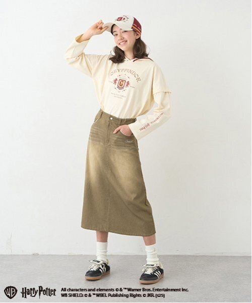 pom ponette junior（ポンポネットジュニア）の「【Harry Potter】2WAYパーカ（Tシャツ/カットソー・キッズ・イエロー/ライトグリーン/オフホワイト/ブルーグレー・L/LL/M/S）」の8枚目の写真